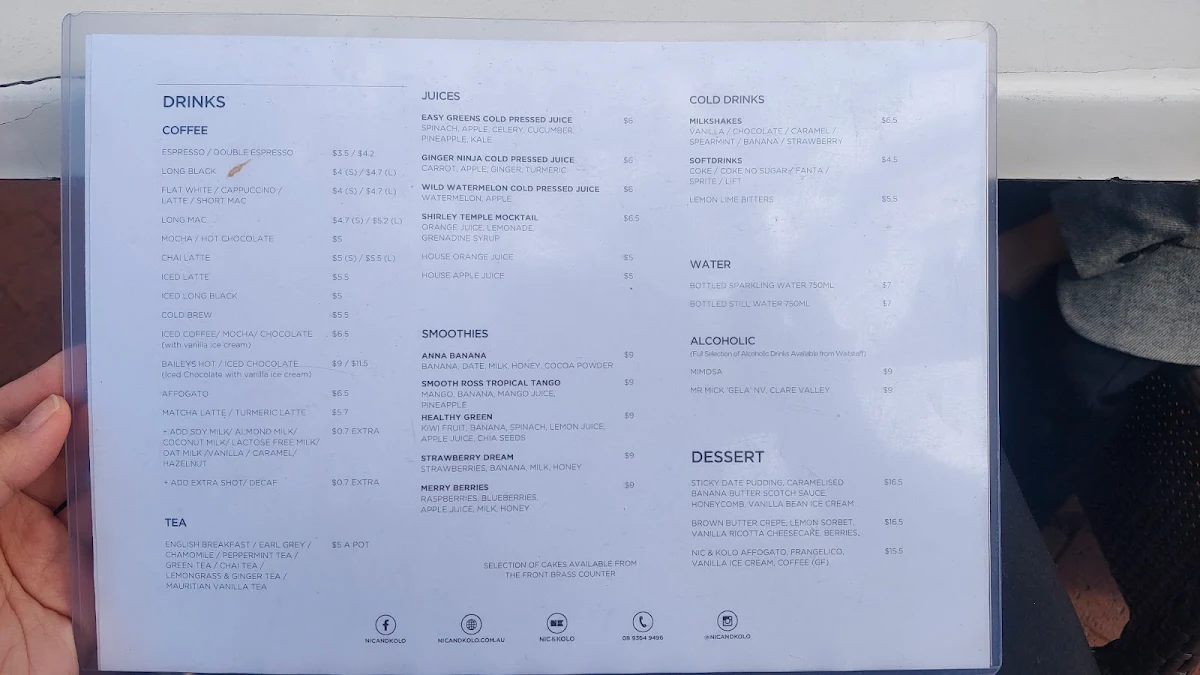 Menu, Nic and Kolo