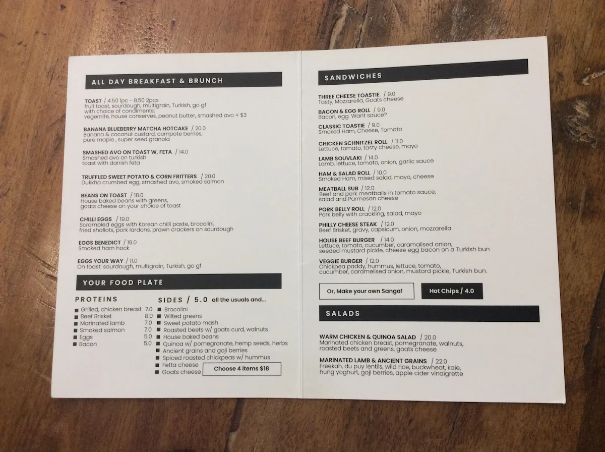 Menu, Be The Duck