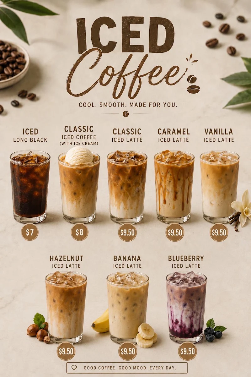 Menu, Ambience Espresso and Eatery