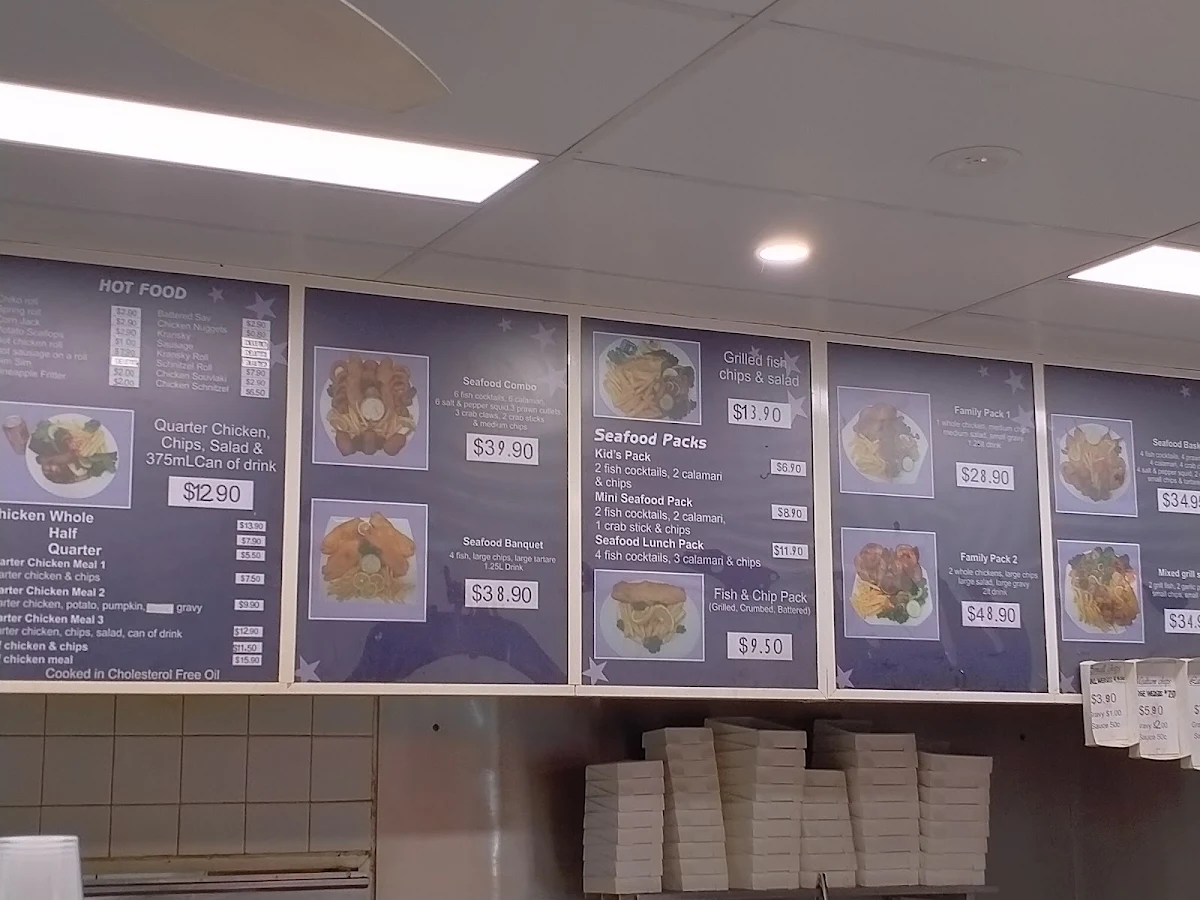 Menu, Seafood Wizard Takeaway