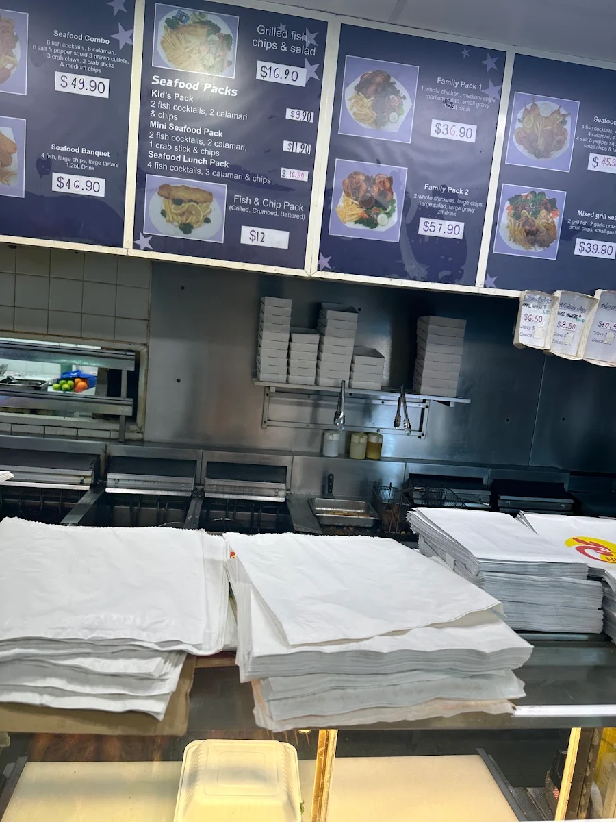 Menu, Seafood Wizard Takeaway