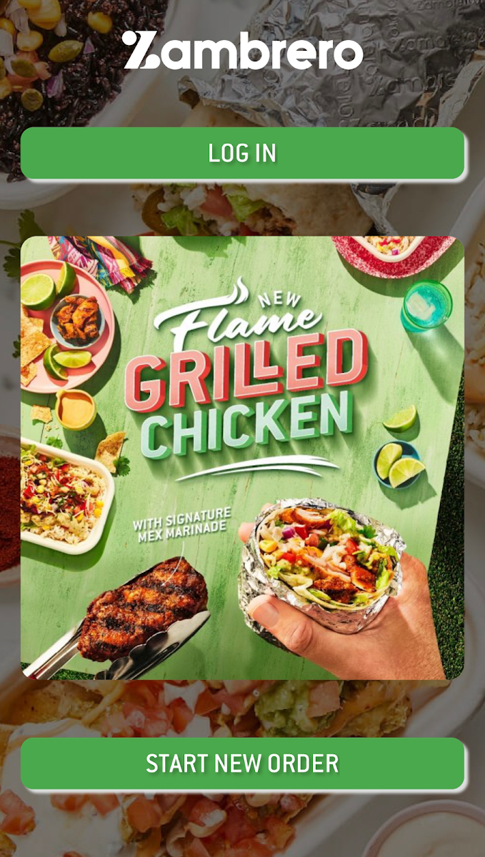 Menu, Zambrero Fairfield Central
