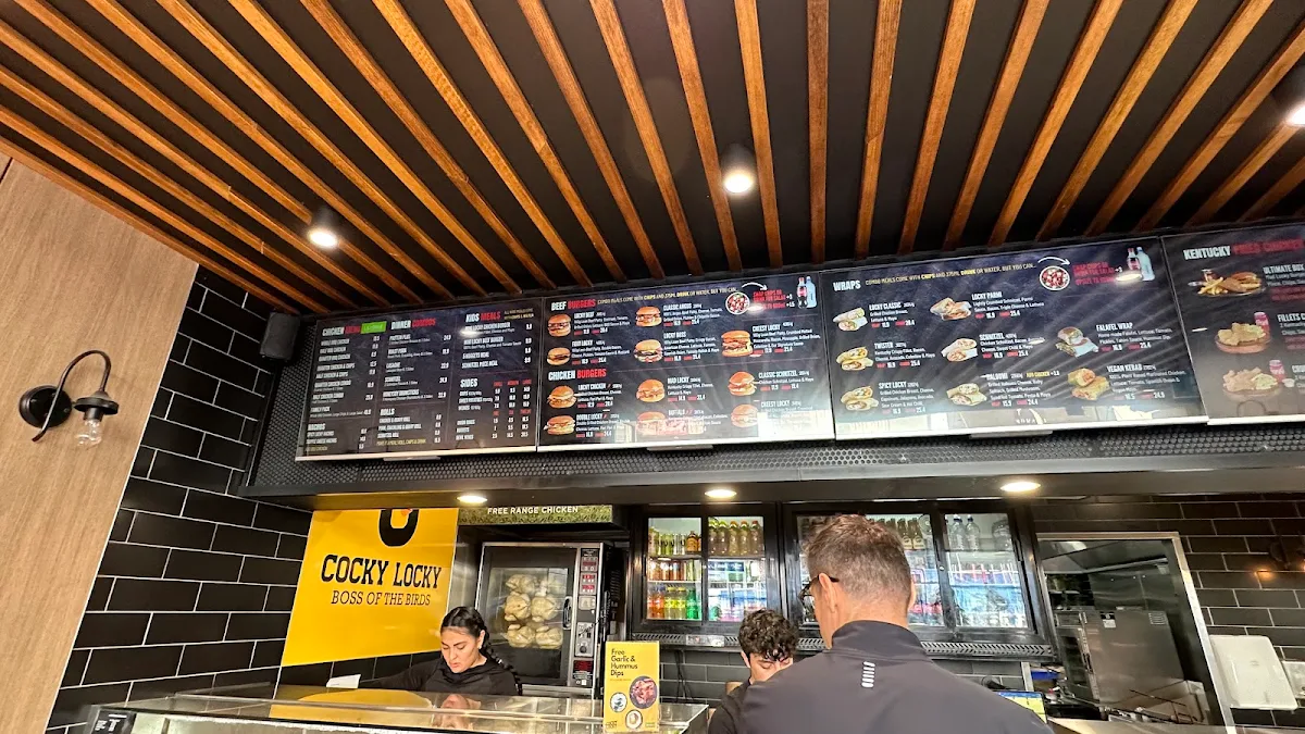 Menu, Cocky Locky