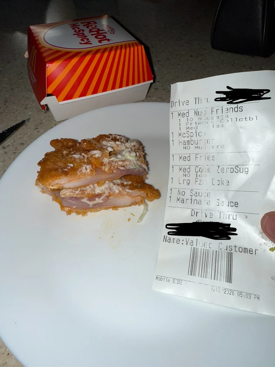 Menu, McDonald's Darlington