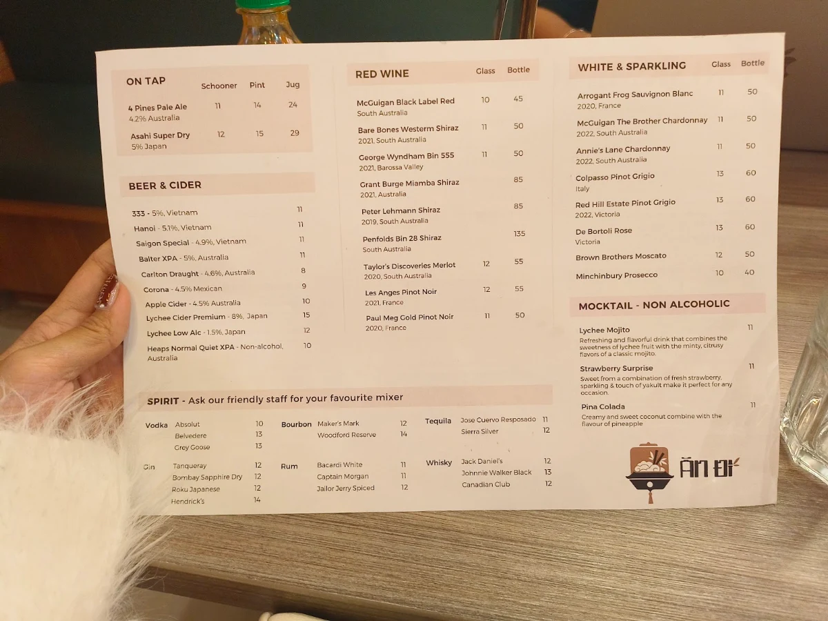 Menu, An Di