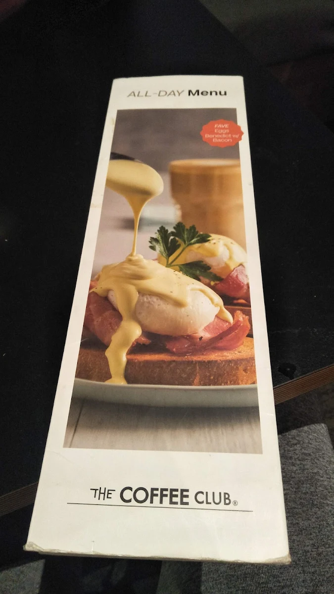 Menu, The Coffee Club - Goulburn Square