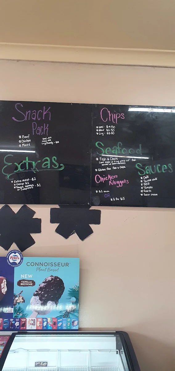 Menu, Jimmy's Hawks Nest