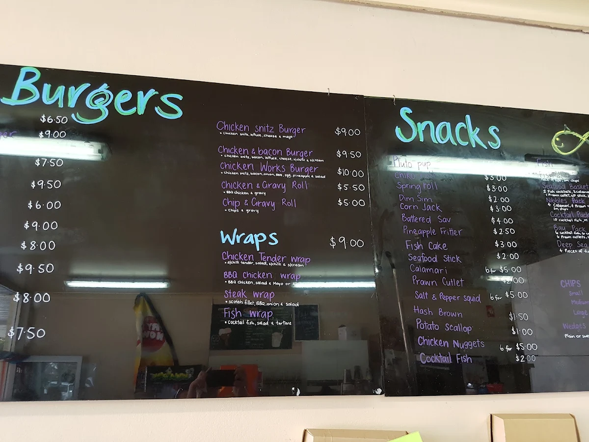 Menu, Jimmy's Hawks Nest