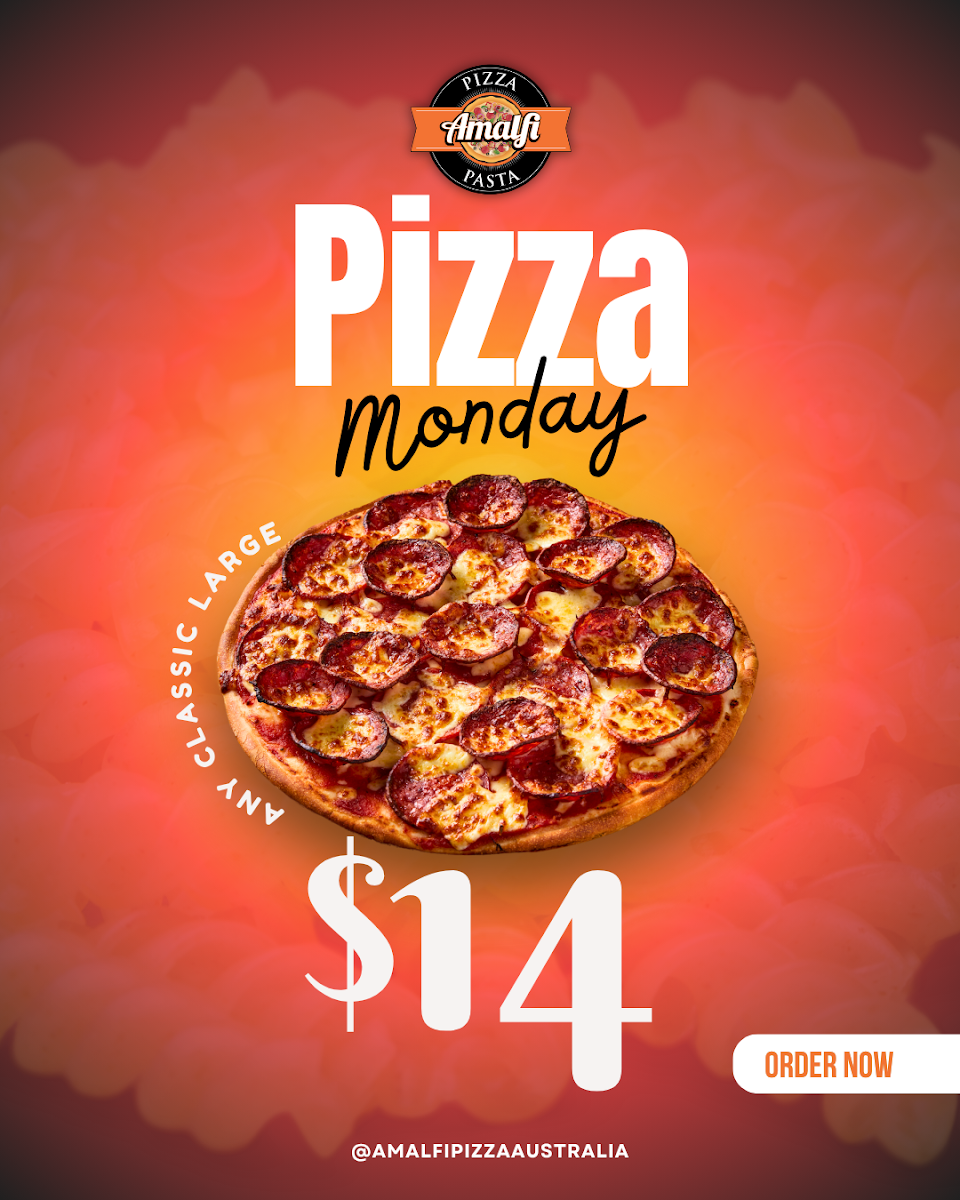 Menu, Amalfi Pizza & Pasta Mt Duneed
