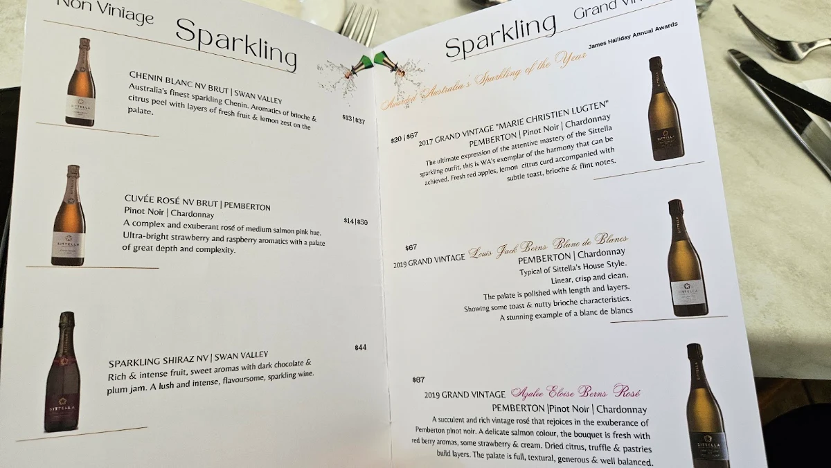 Menu, The Nest