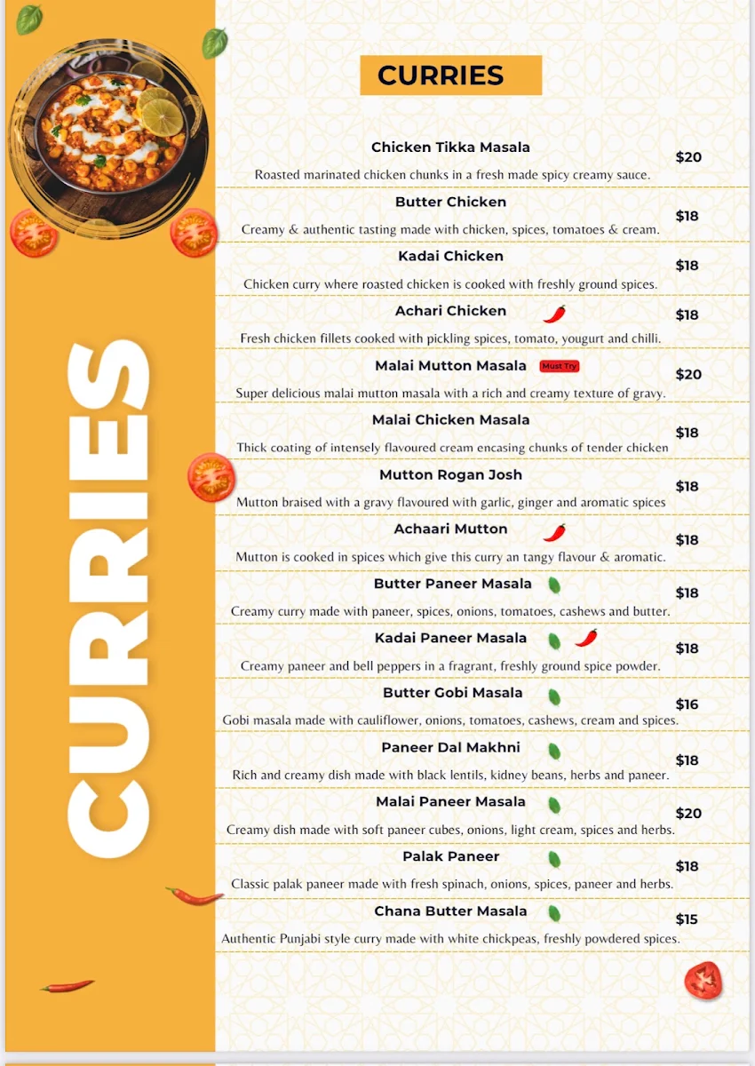 Menu, Mandi king wentworthville
