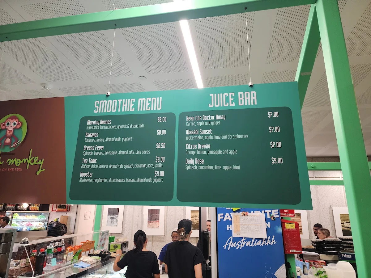 Menu, Wasabi Monkey