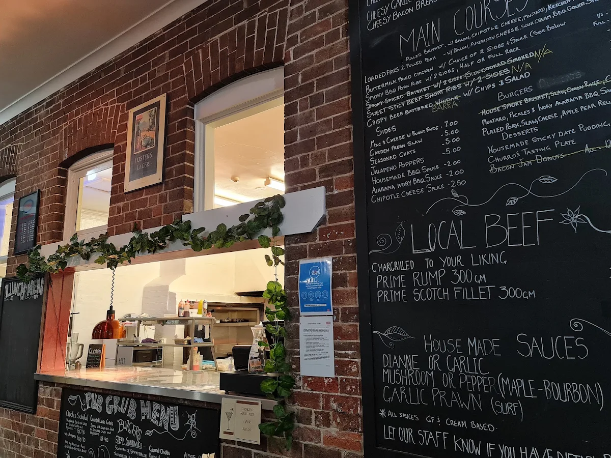 Menu, Australian Hotel Wingham