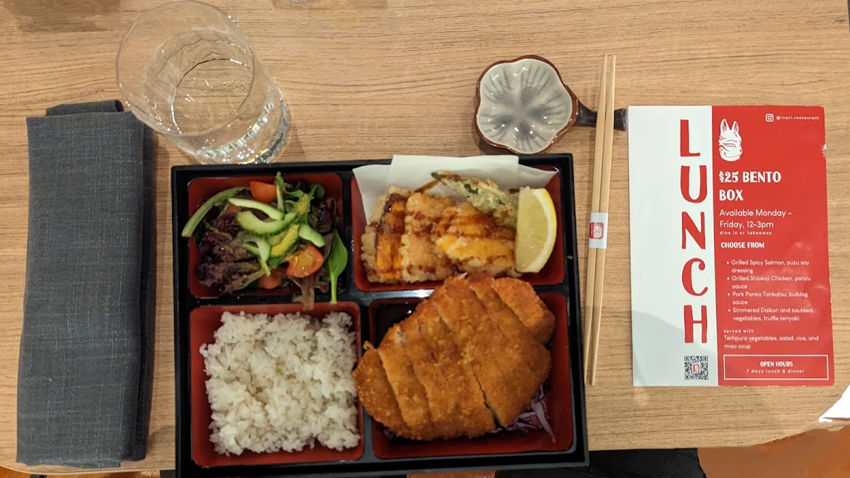 Menu, Inari Canberra Centre