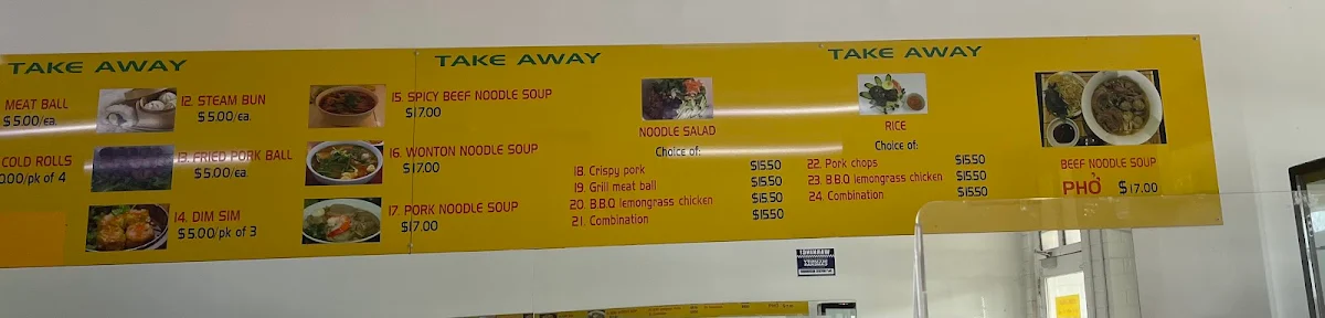 Menu, Phu Huong