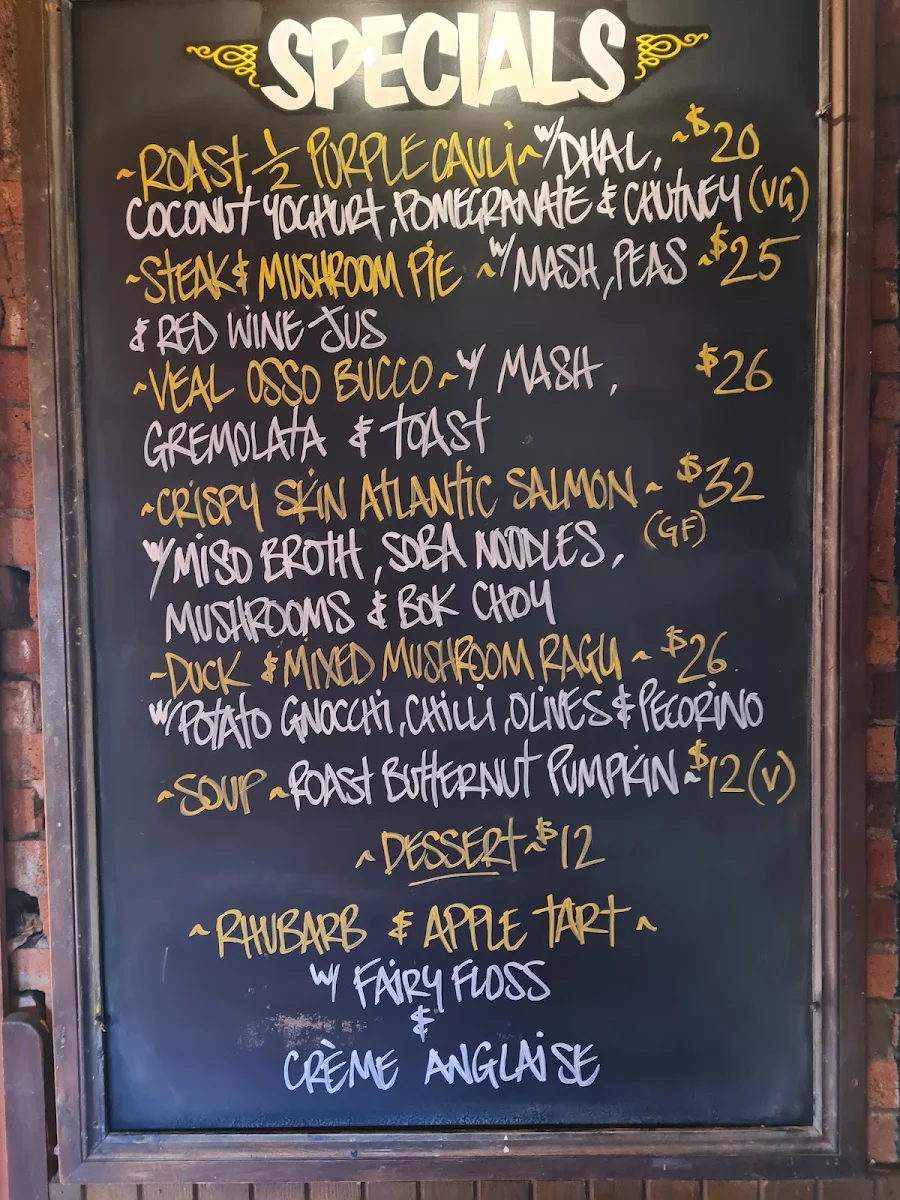 Menu, The Standard Hotel