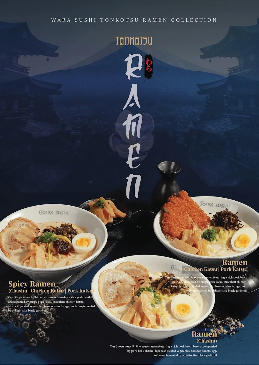 Menu, Wara Sushi