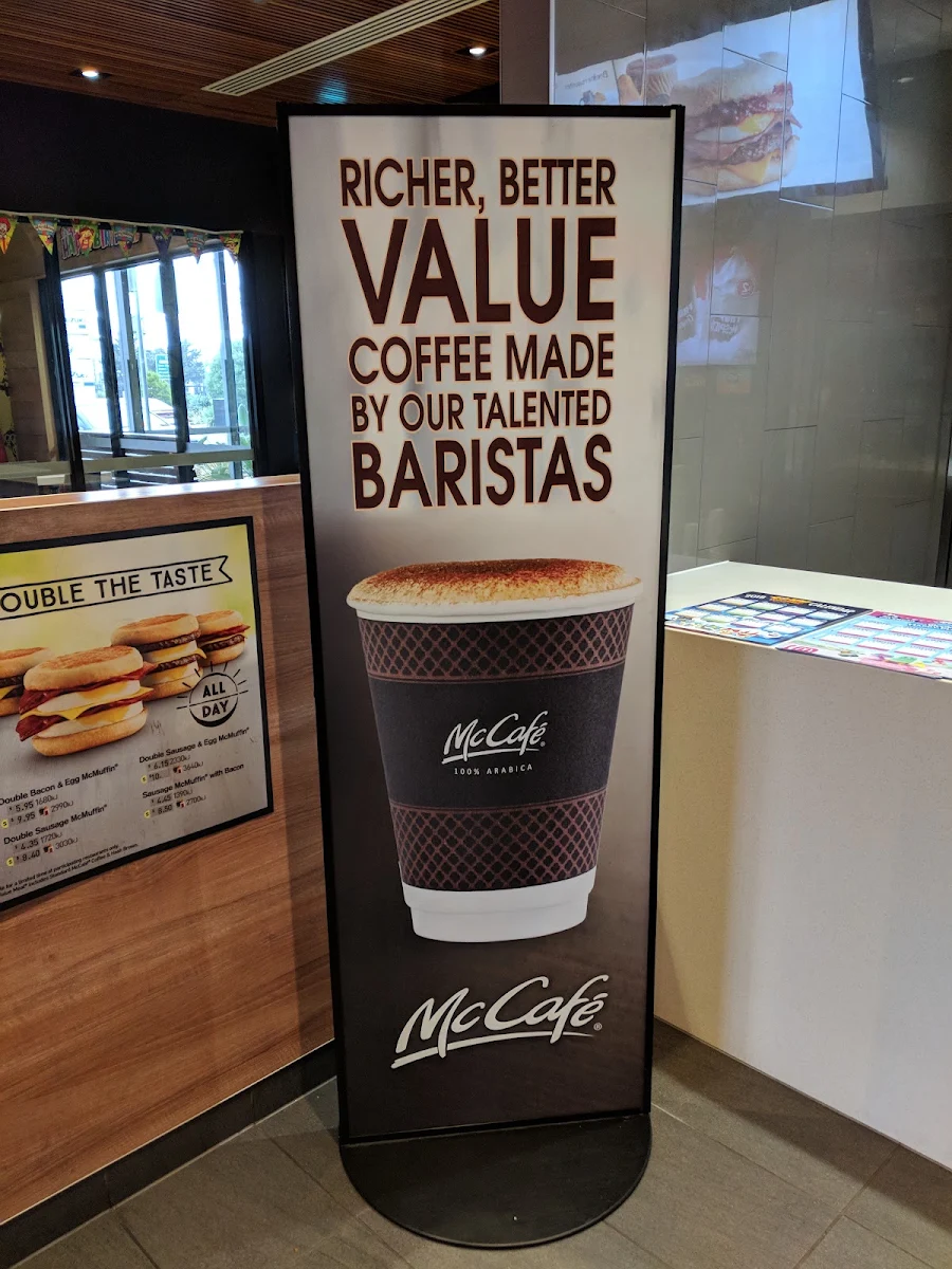 Menu, McDonald's Laverton North