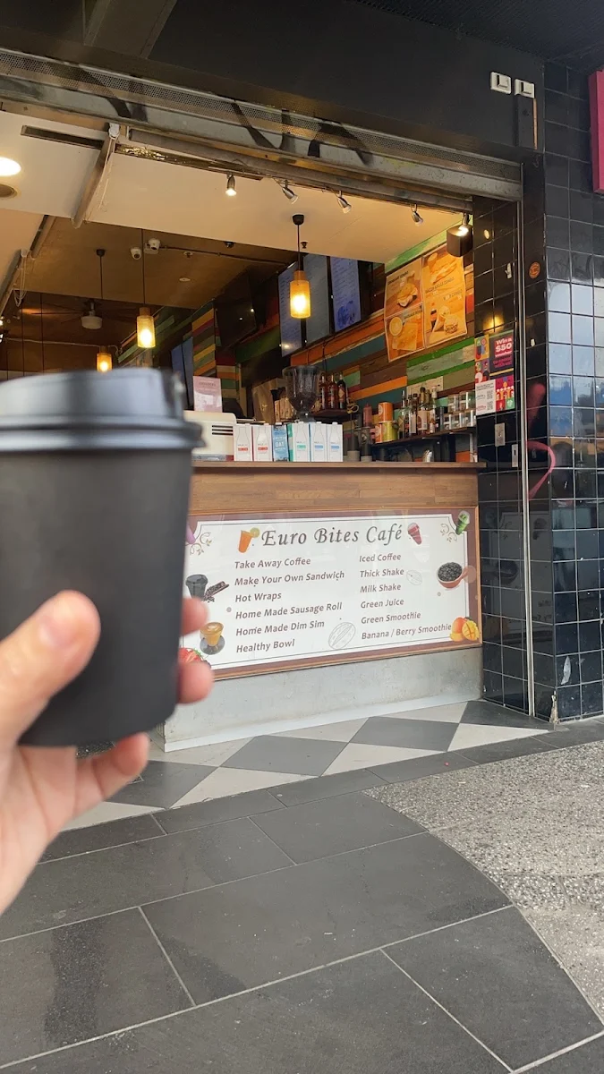 Menu, Euro Bites Café
