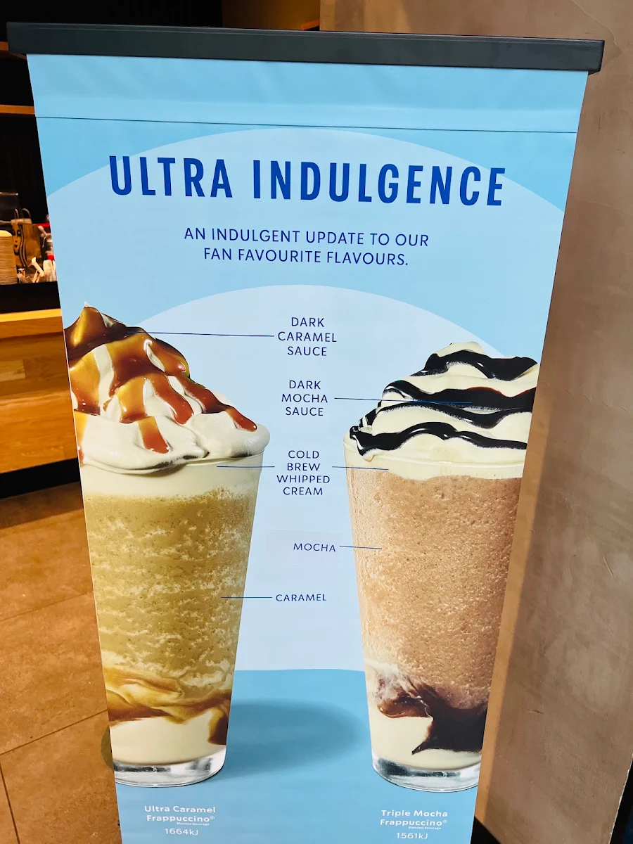 Menu, Starbucks Macquarie Centre