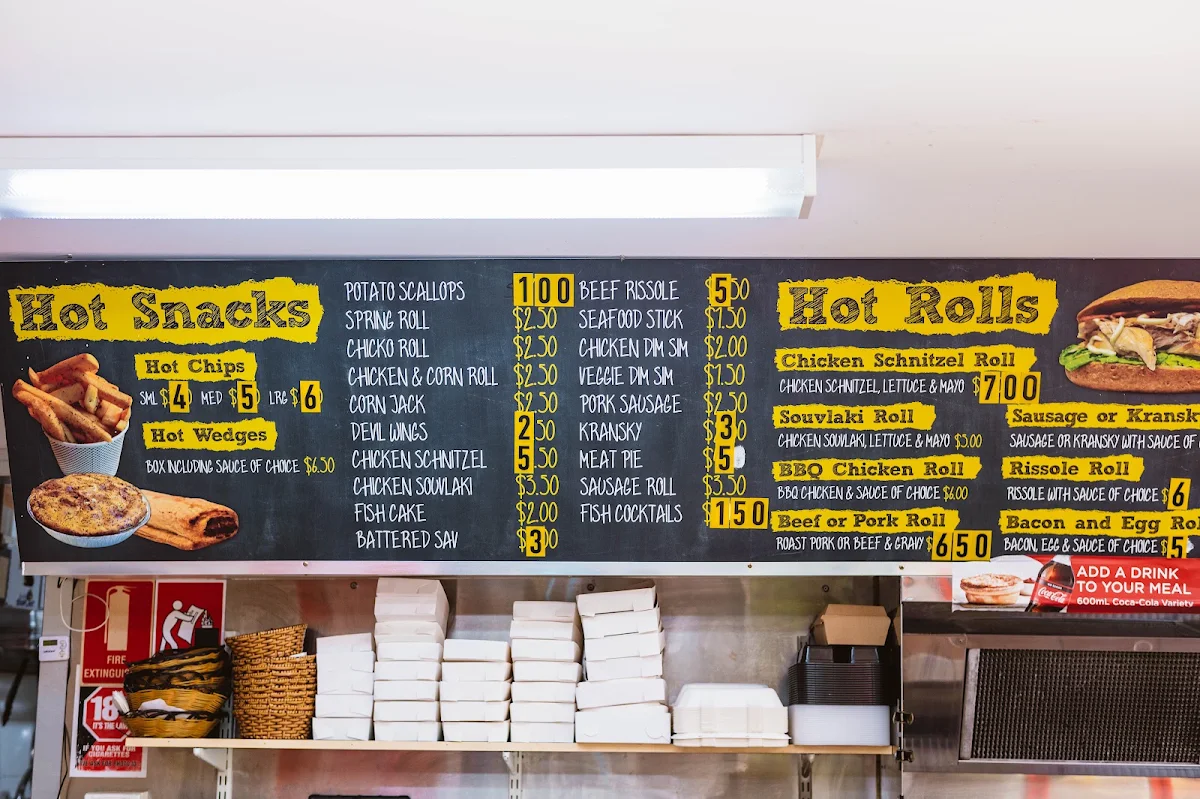 Menu, Long St Cafe