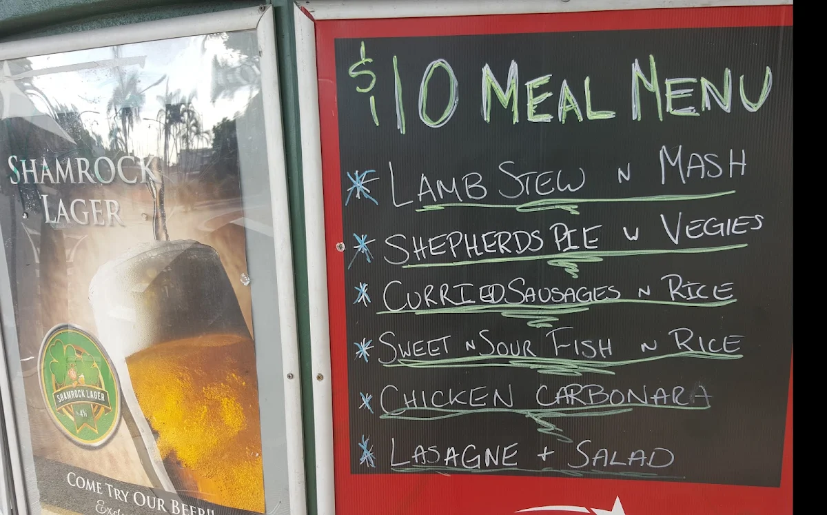 Menu, The Pub on Palmer
