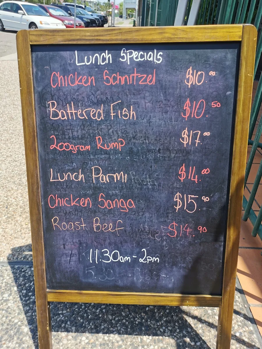 Menu, The Pub on Palmer