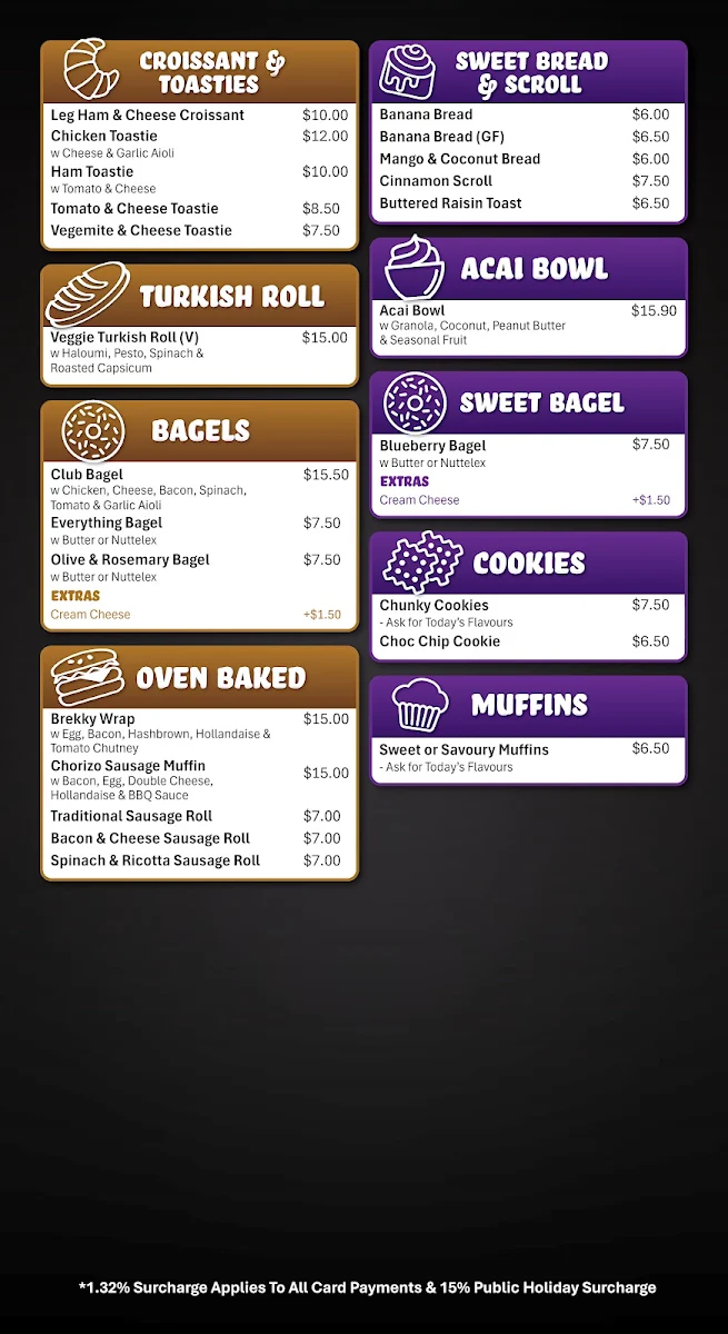 Menu, Kwik Koffee Swan Valley. Coffee Drive Thru.