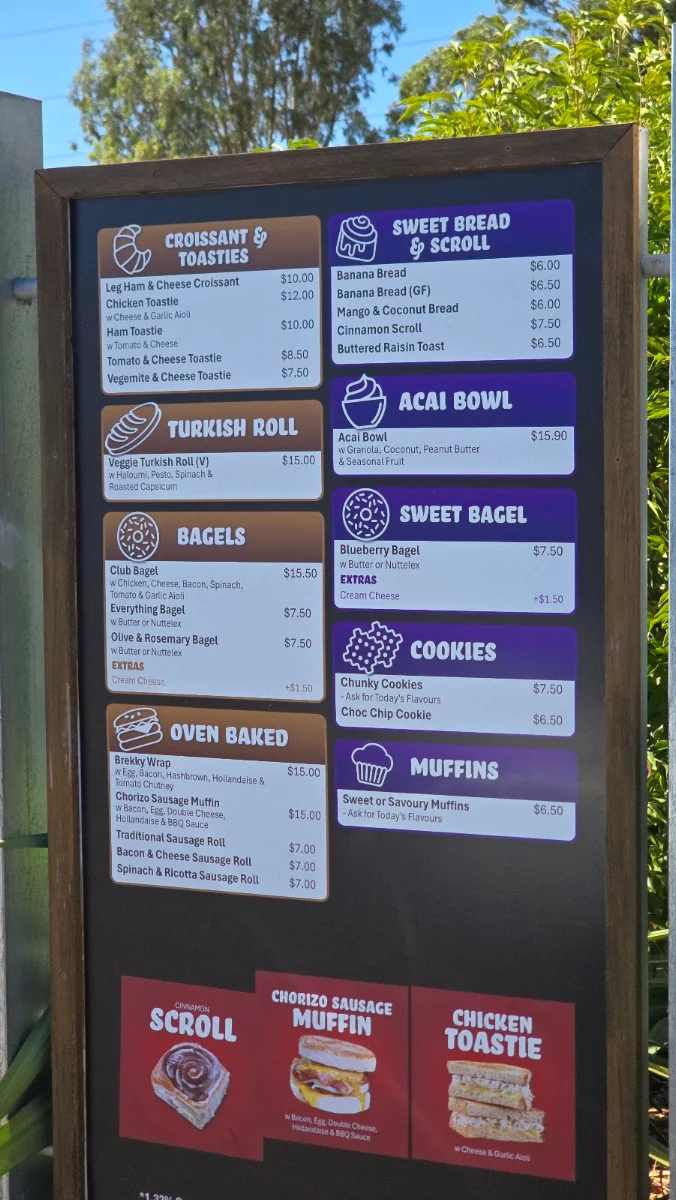 Menu, Kwik Koffee Swan Valley. Coffee Drive Thru.