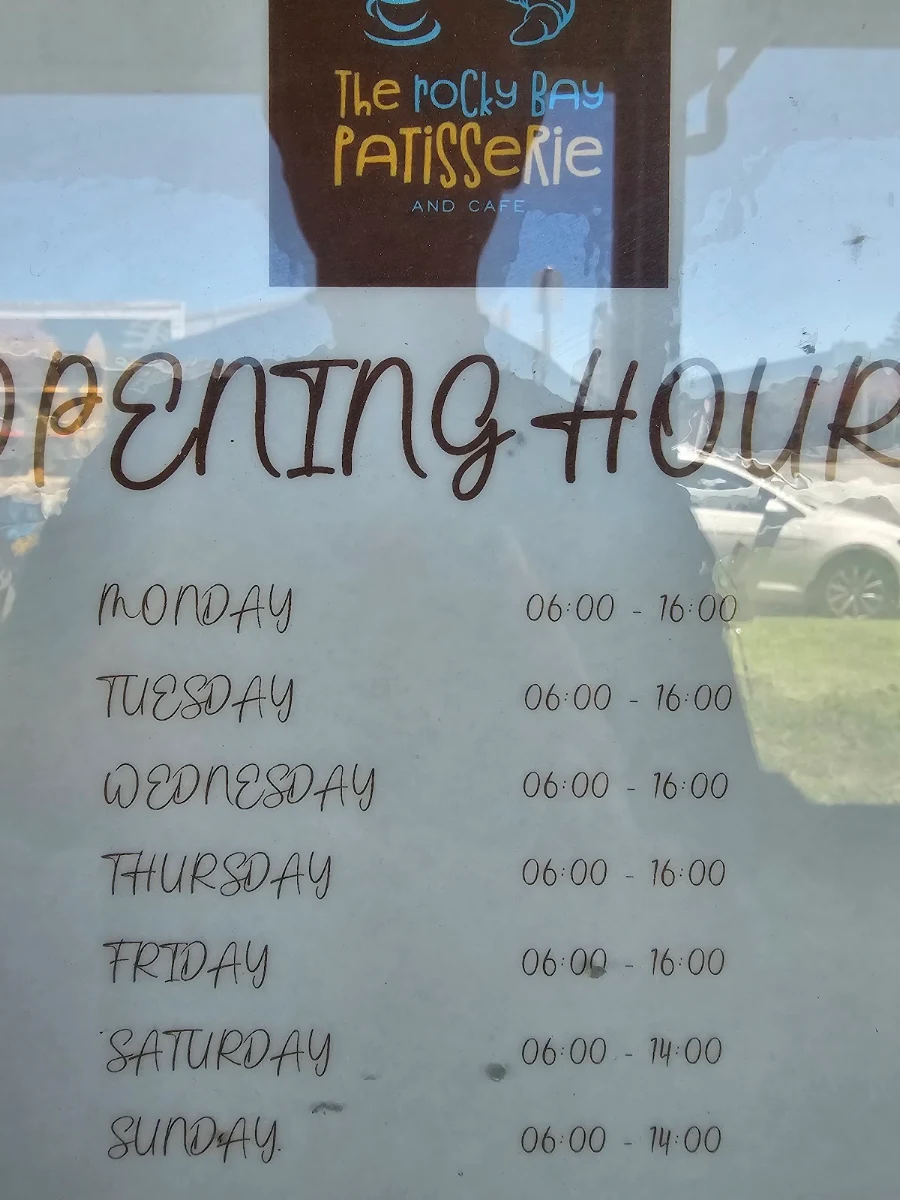 Menu, The Rocky Bay Patisserie