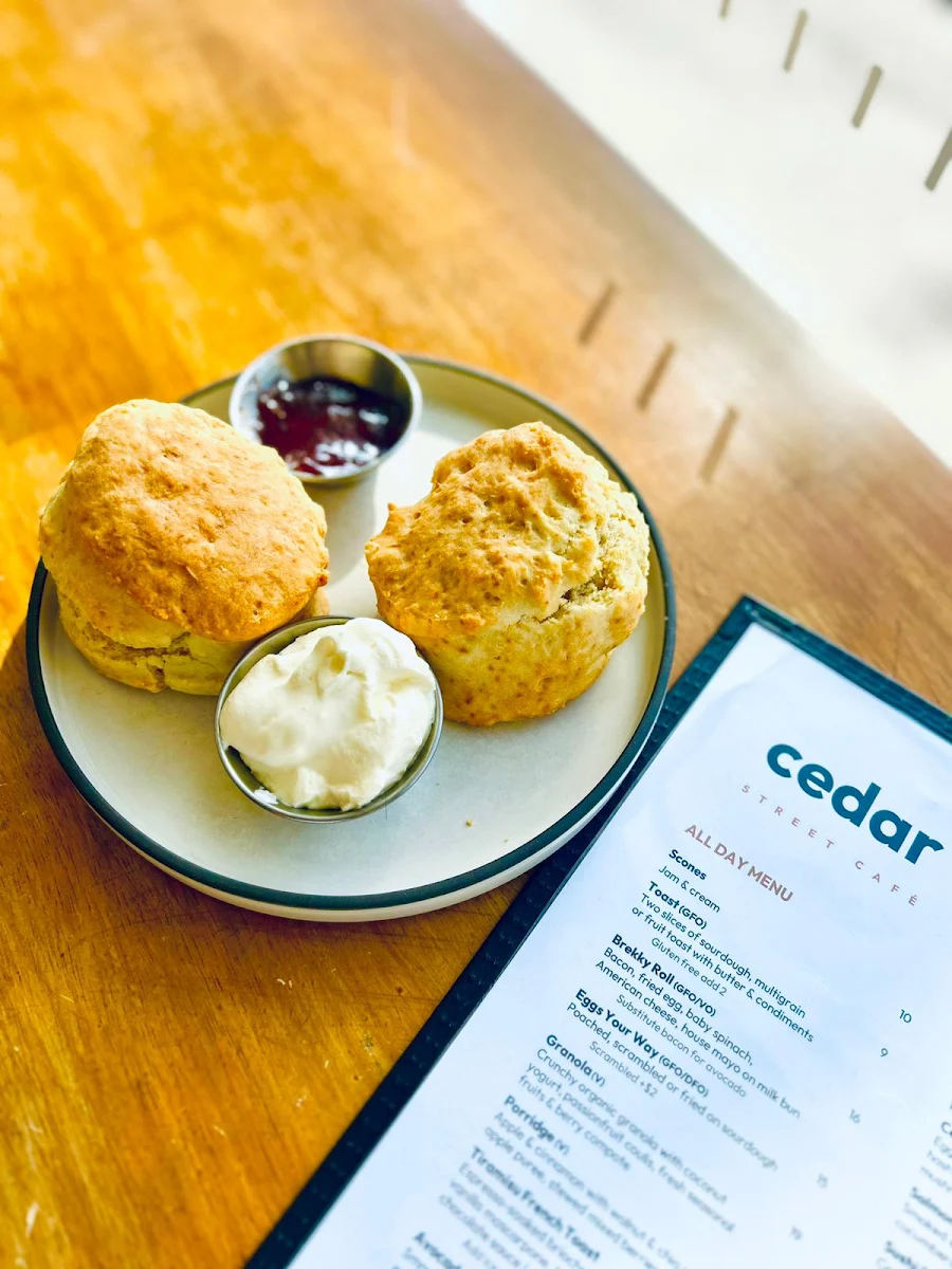 Menu, Cedar Street Cafe