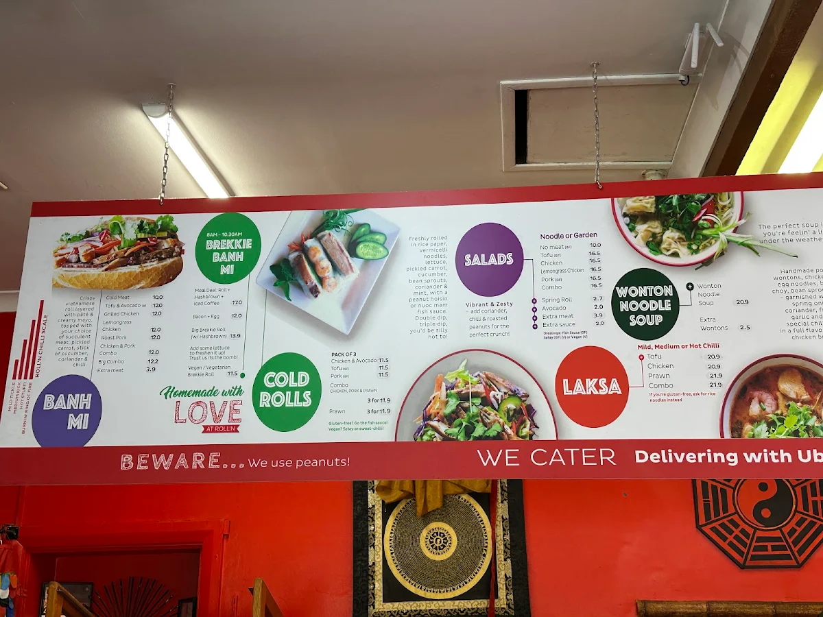 Menu, Roll'N On Bower