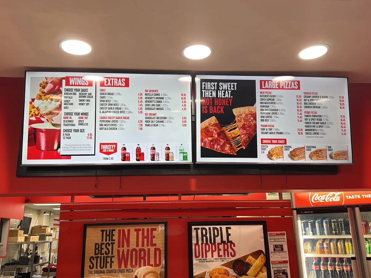 Menu, Pizza Hut West Pennant Hills
