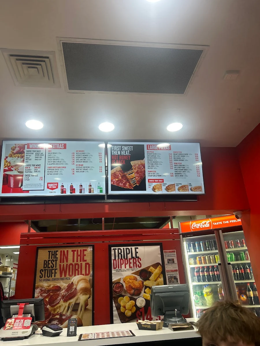 Menu, Pizza Hut West Pennant Hills