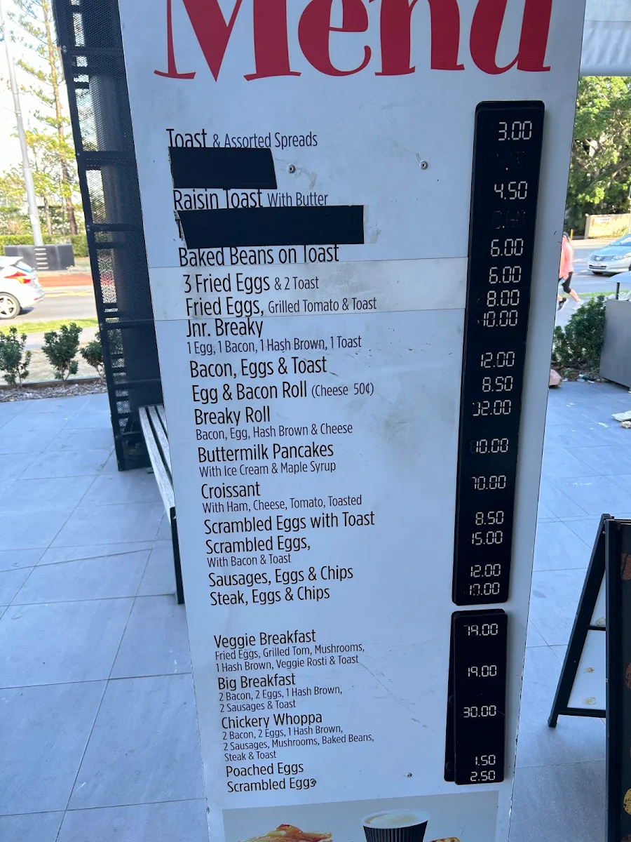 Menu, Chickery Chick