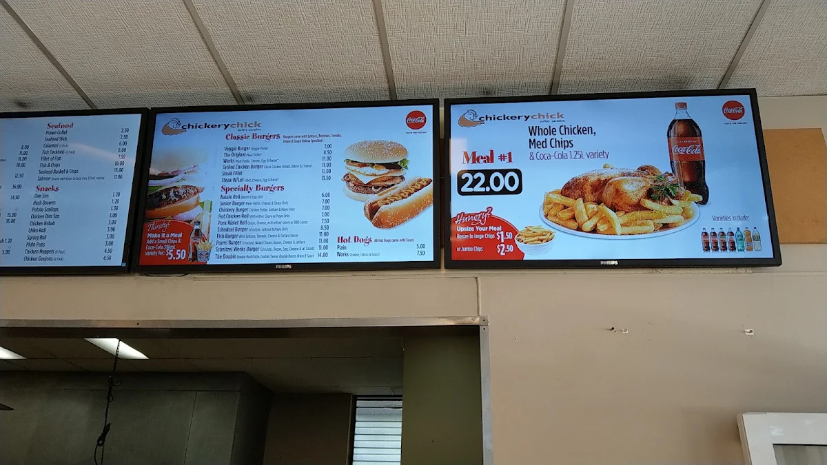 Menu, Chickery Chick