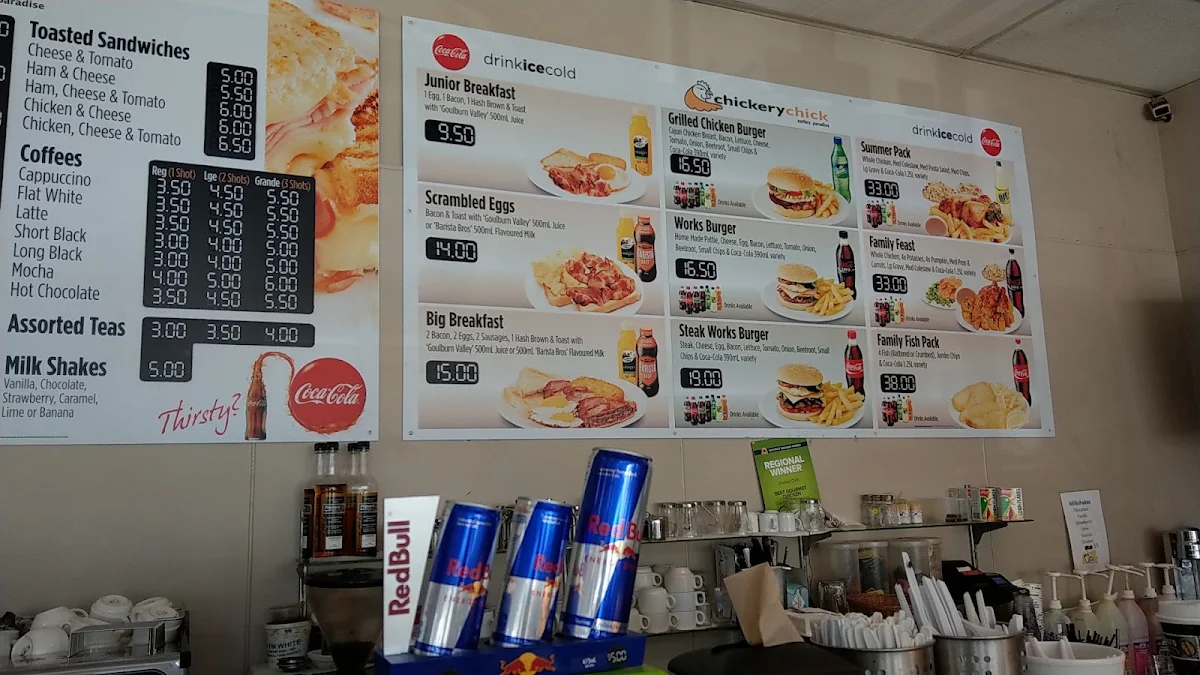 Menu, Chickery Chick