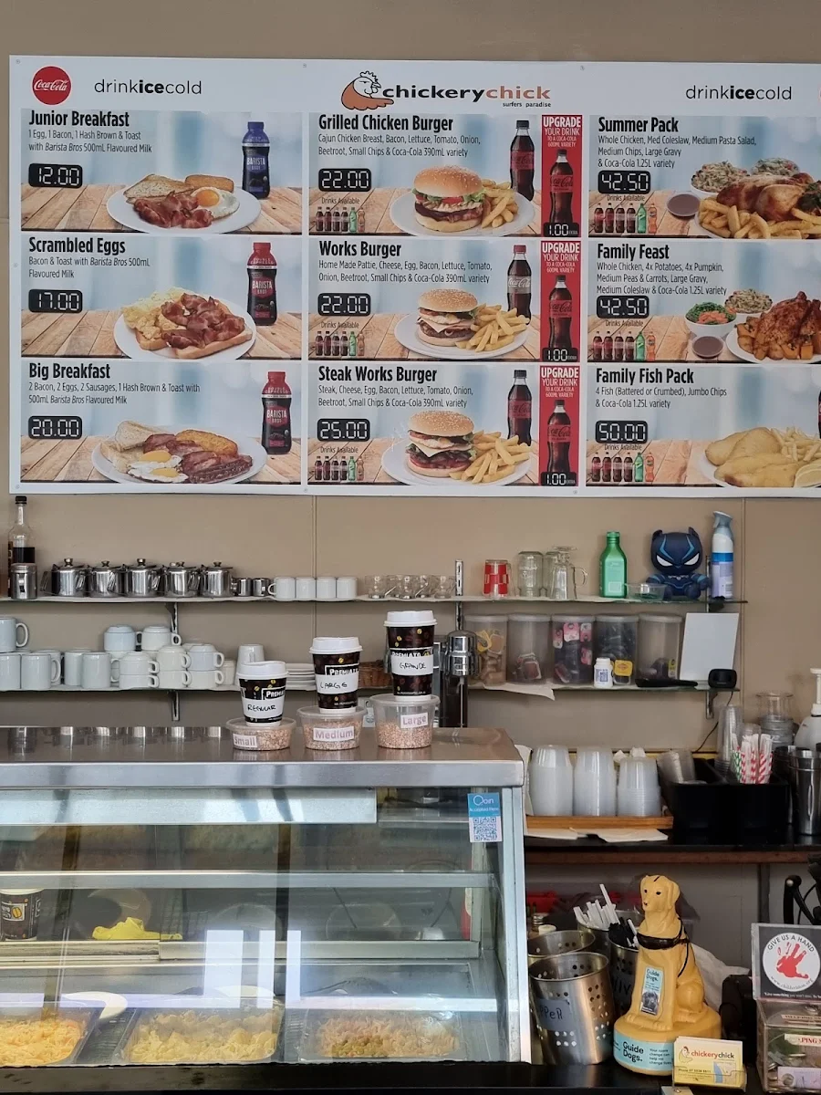 Menu, Chickery Chick