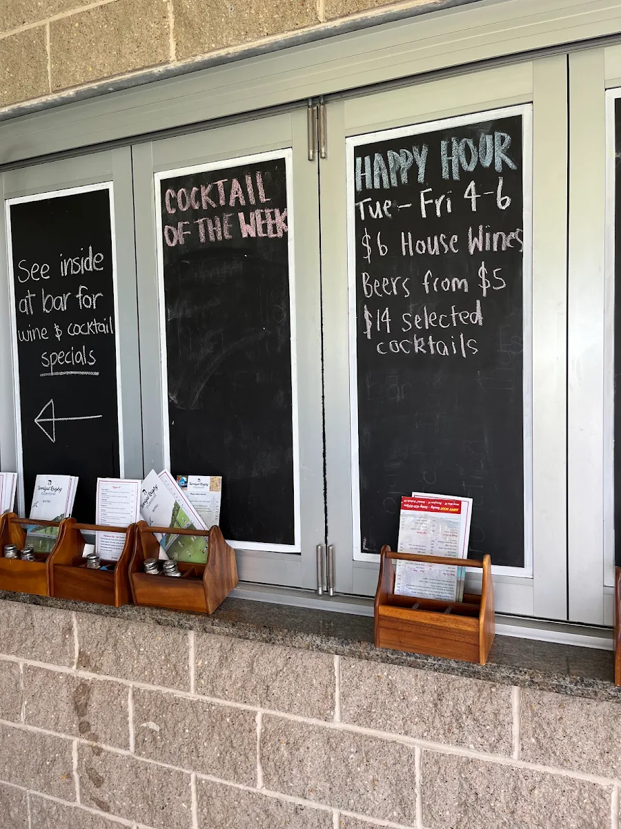 Menu, Rugby Union Cafe