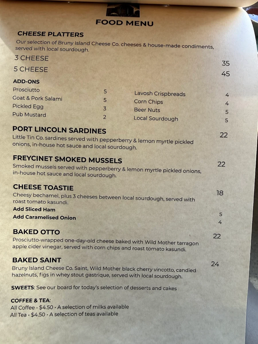Menu, The Kiln Collective