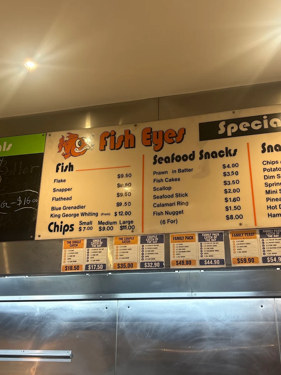 Menu, Fish Eyes