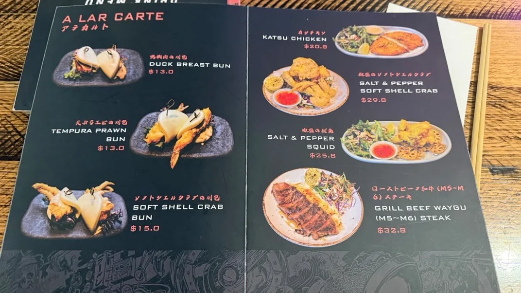 Menu, Ryumon Japanese Kitchen & Bar