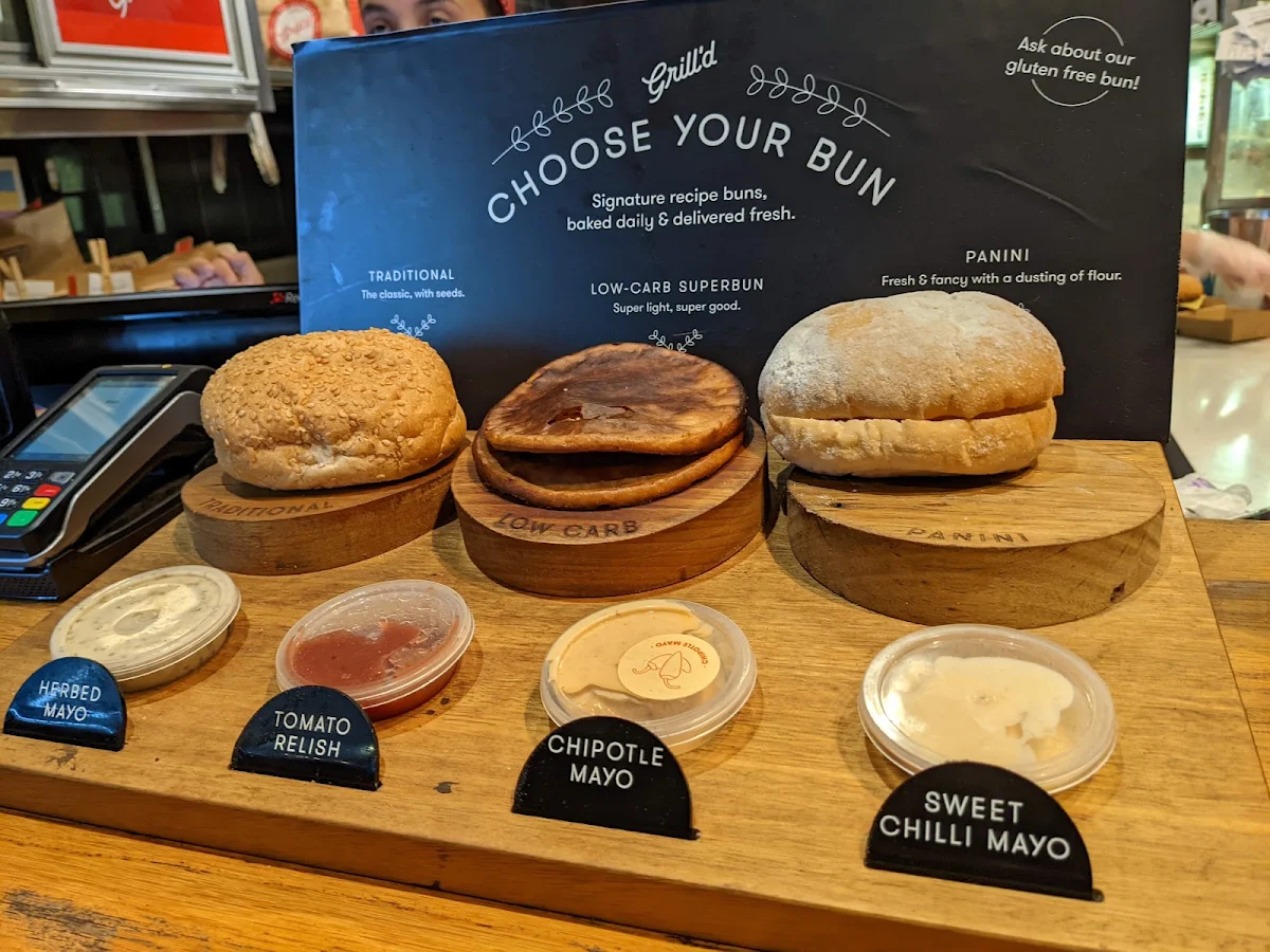Menu, Grill'd Burgers - Elsternwick