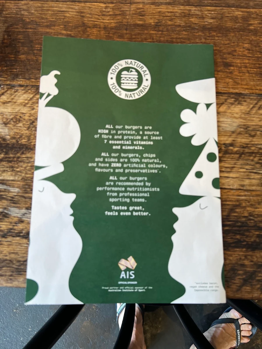 Menu, Grill'd Burgers - Elsternwick