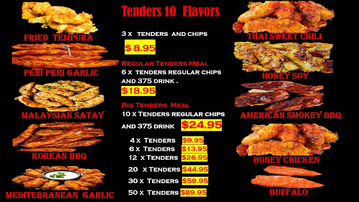 Menu, Spicy BONDI