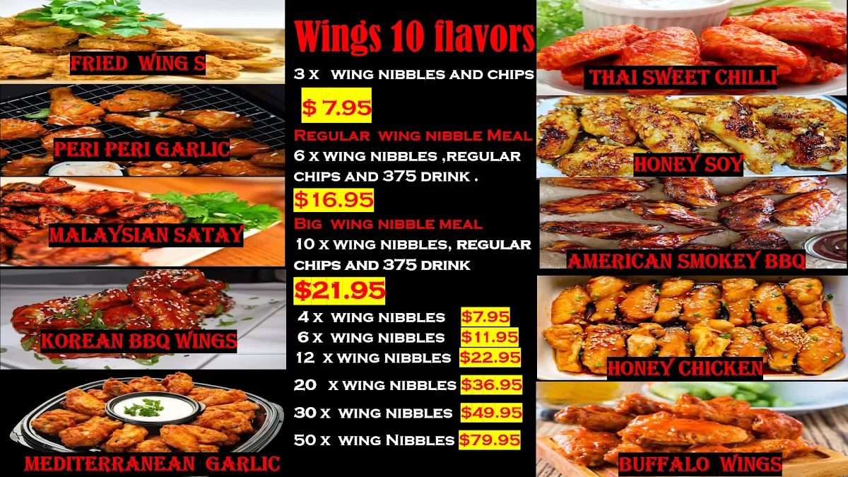 Menu, Spicy BONDI