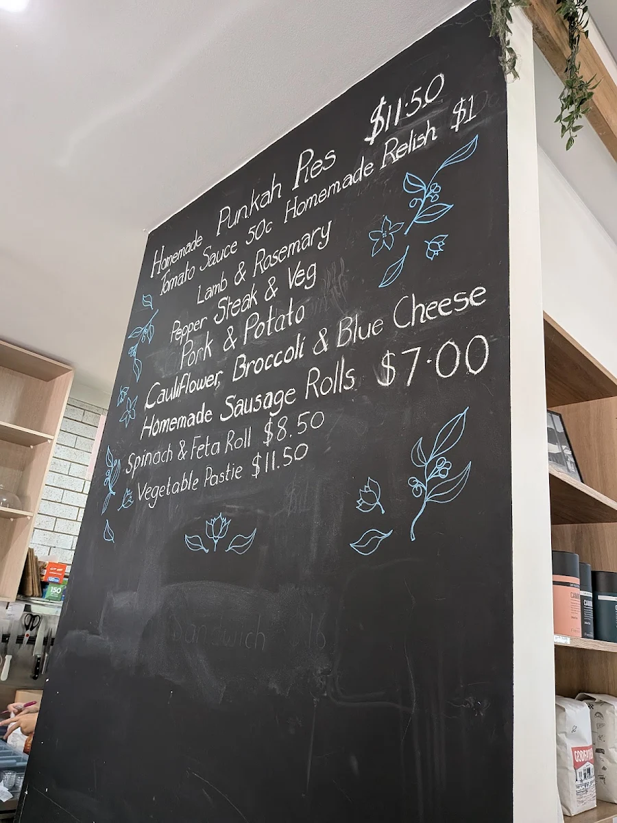 Menu, Punkah Pantry