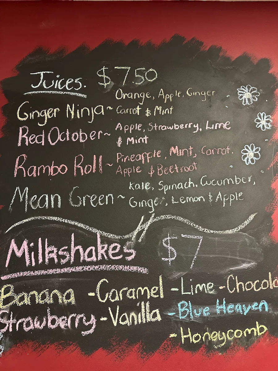 Menu, The Cherry Tree Coffee & Dining