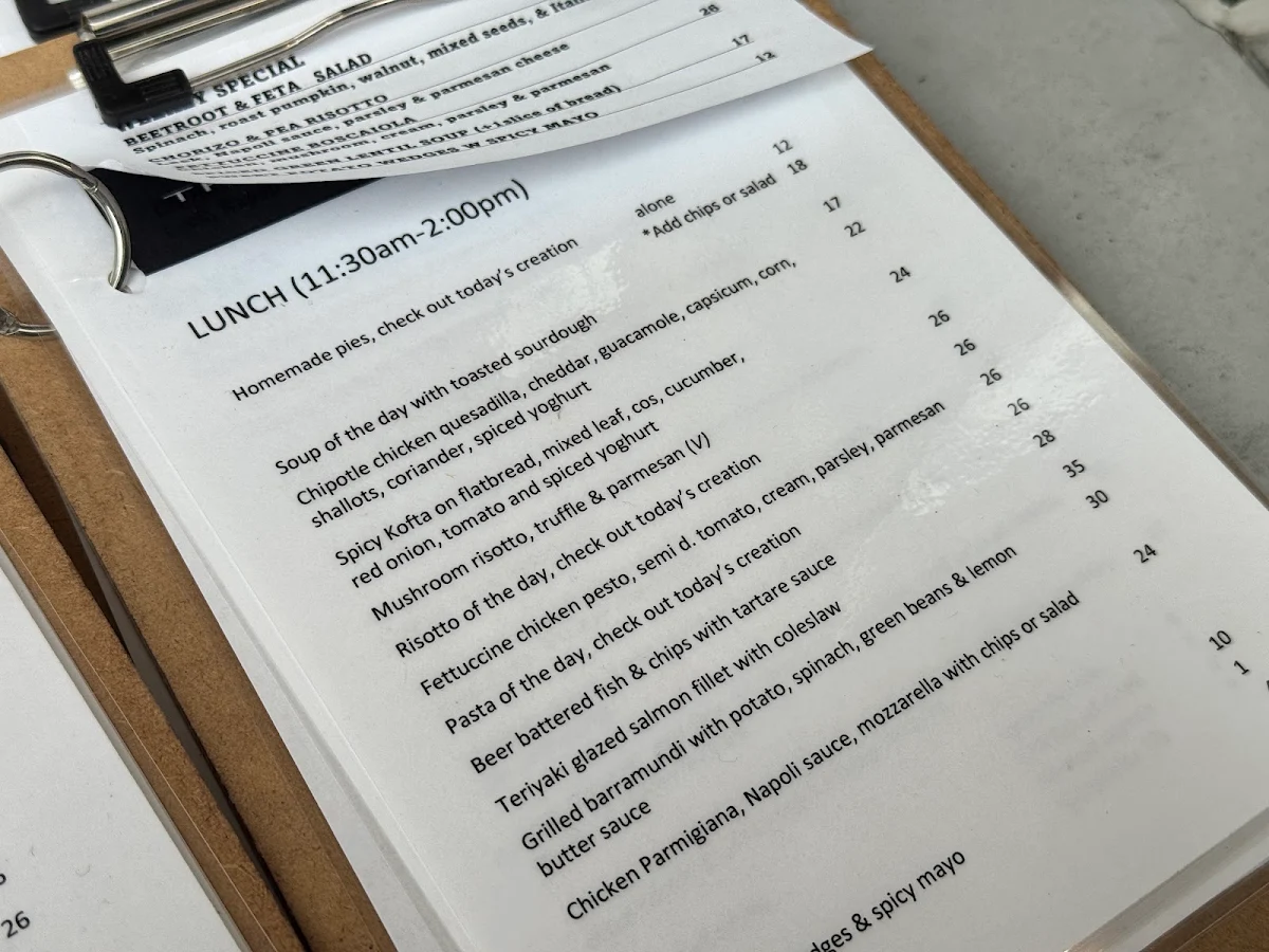 Menu, THE ASSOCIATE