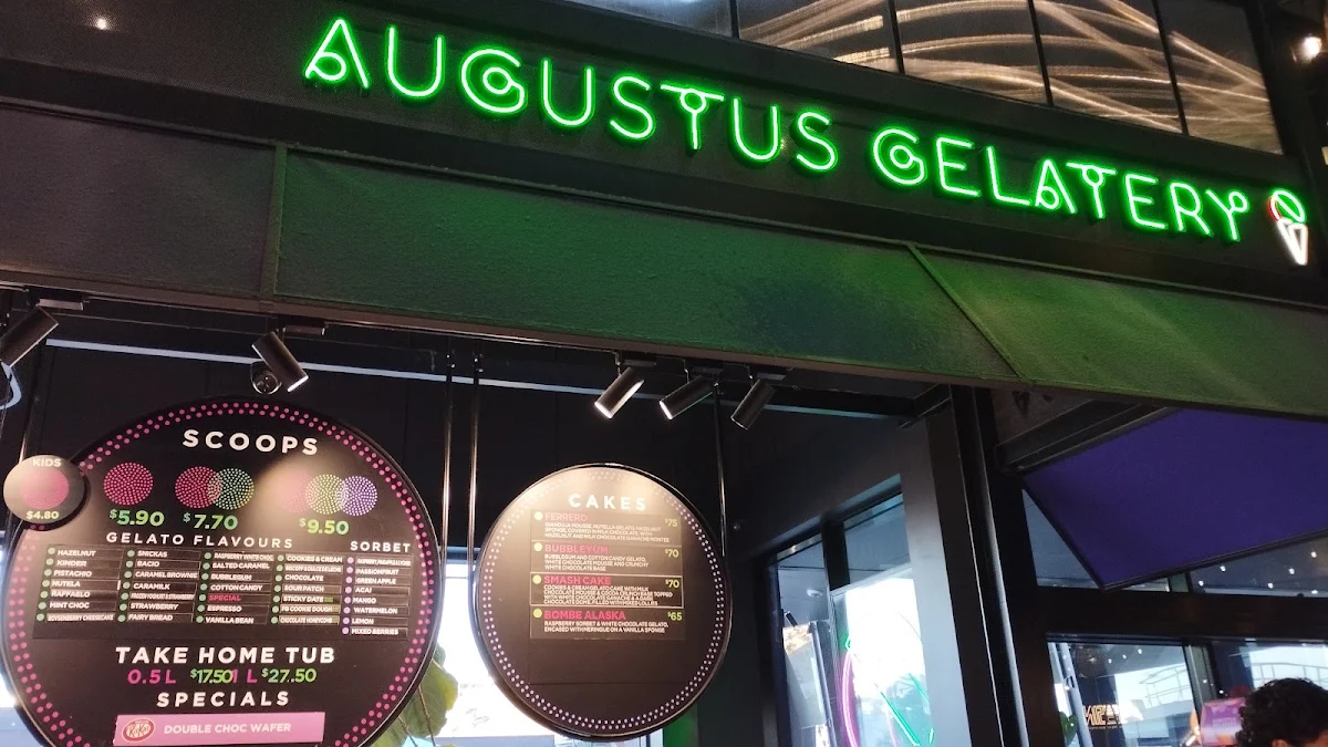Menu, Augustus Gelatery - Doncaster